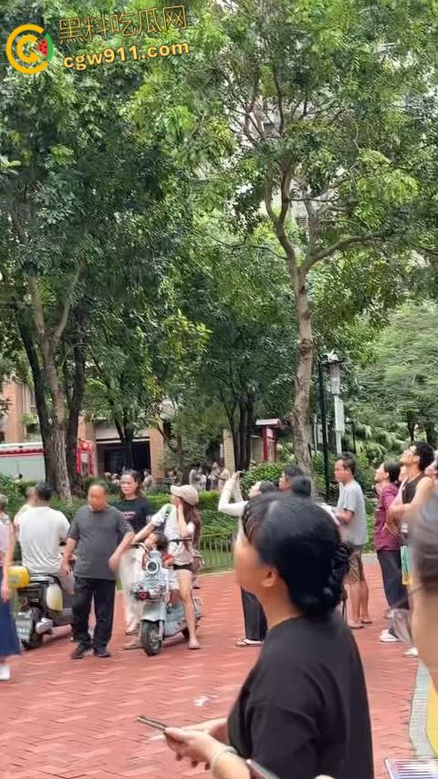 深圳观湖招商观园高楼着火，火势从十六楼窗户喷涌，消防员救出被困小伙，整栋楼被烧的面目全非！-1